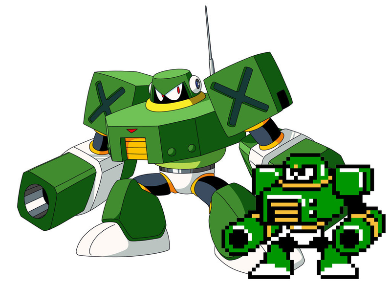 Illustration for article titled Mega Man 10 Robot Masters Sprites Vs. Art